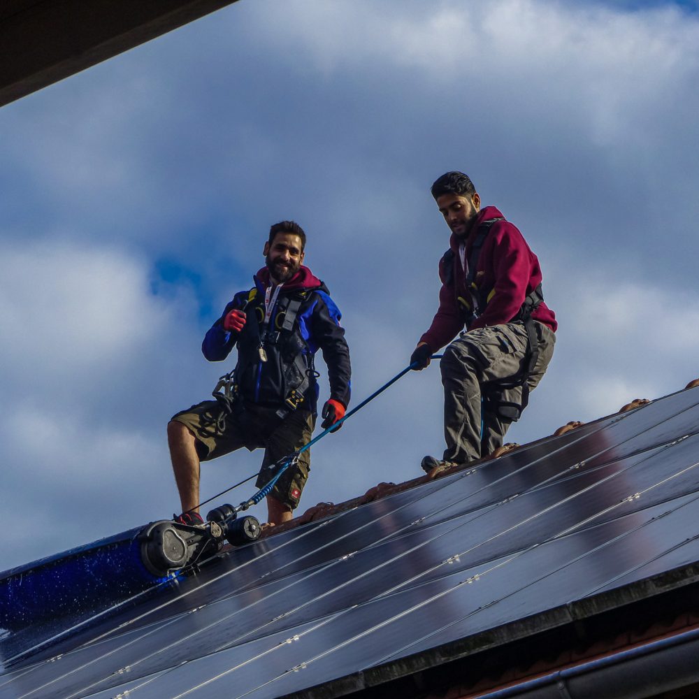 Reinigung auf dem dach Reinigung auf dem dach